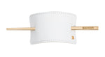 Balmain White Leather Hair Barette
